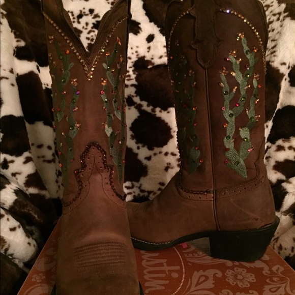 Justin Ladies Western boots - Picture 6 of 8